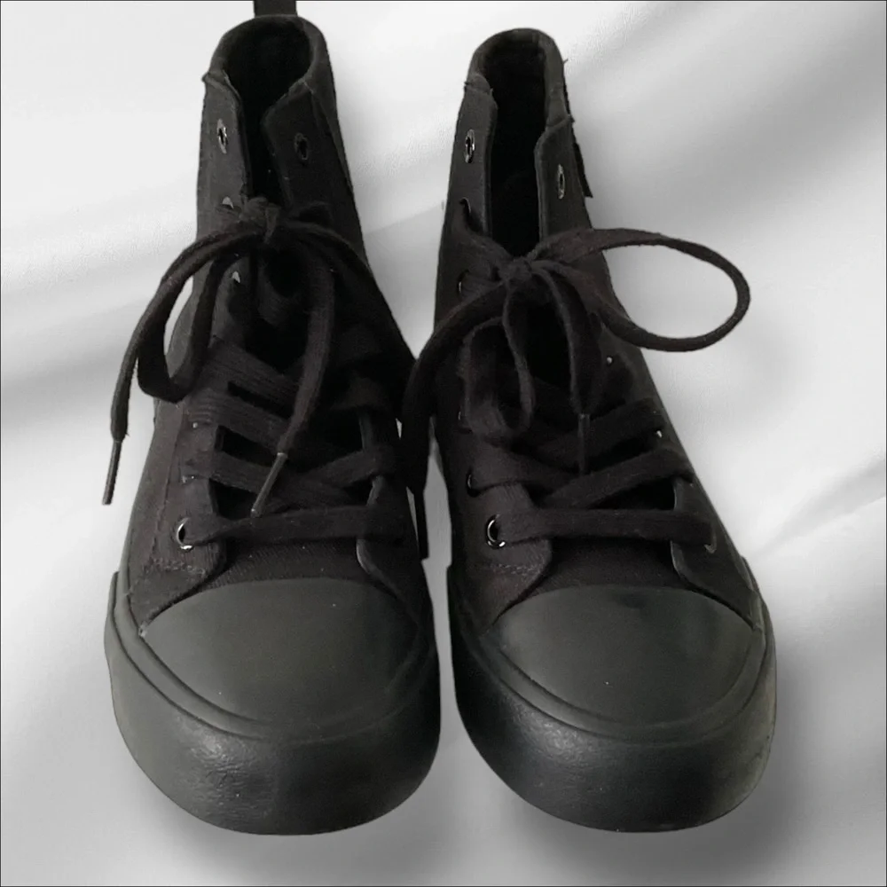 Levi Strauss Canvas Black Hightop Sneaker 6 Women Olivia‎ Casual Streetwear